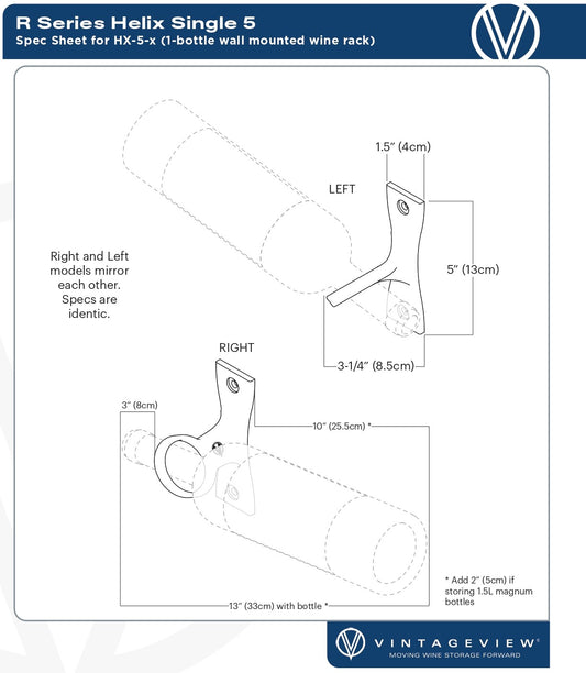 Helix Single spec sheet