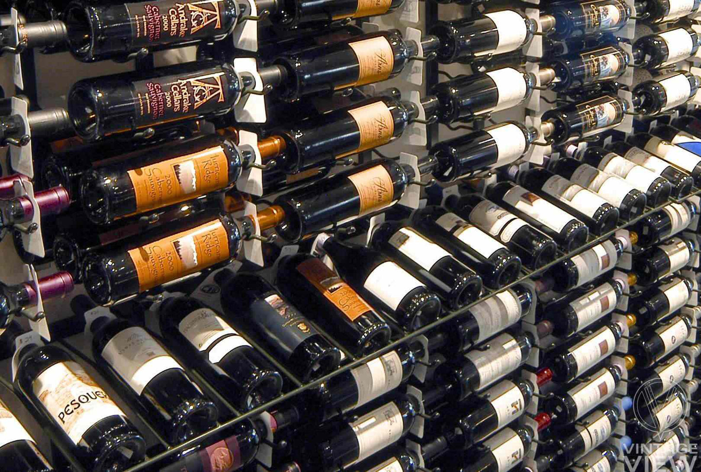 The wine rack that presents bottles like a somm