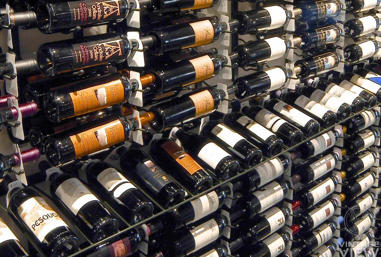 The wine rack that presents bottles like a somm
