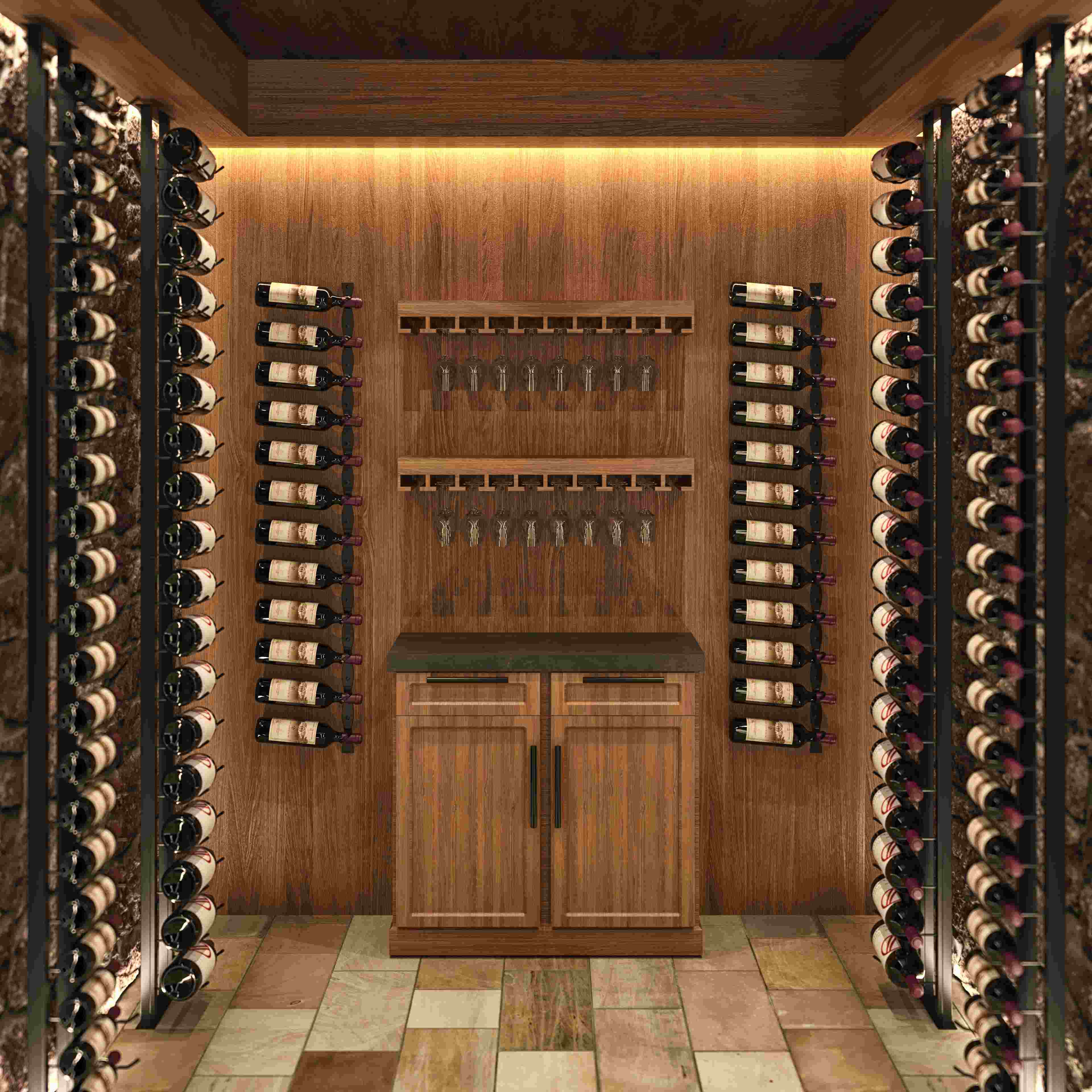 Floating Wine Rack Frame