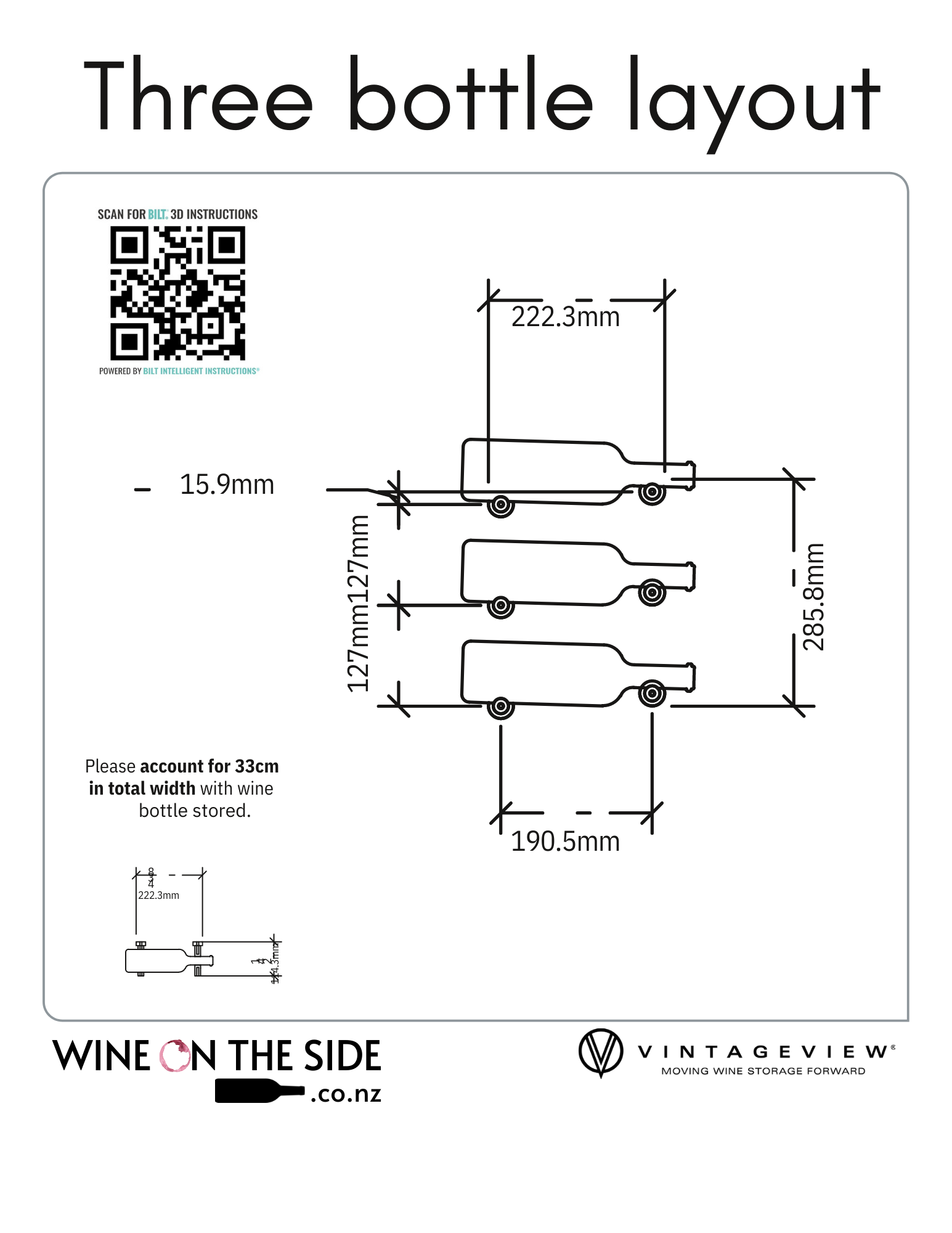 Vino Pin Metal Wine Peg (single bottle)