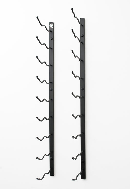 Empty metal Wall Mounted Wine Rack that holds 18 wine bottles byWine Racks NZ