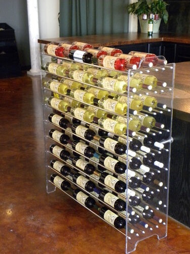 Support Rods to build a wine display