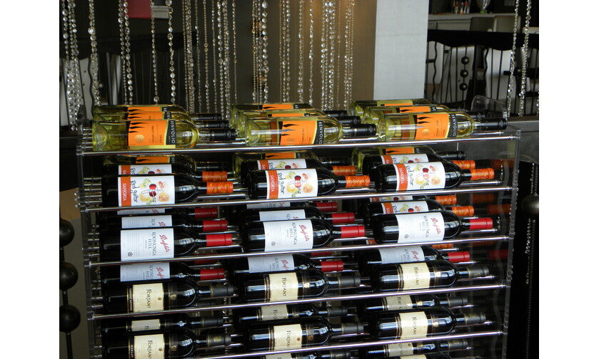 Wine Display Support Storage Rods | Wine Racks NZ - Chrome